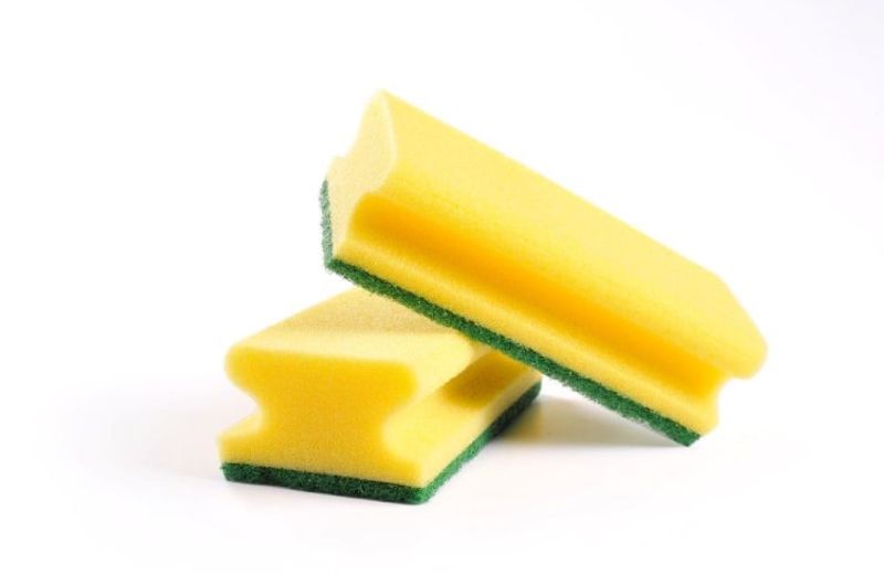 Skuresvamp Gul/Grønn m/Grep